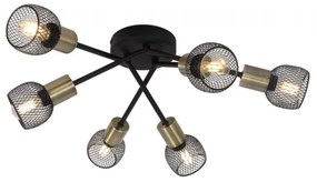 Globo 54028-6S - Lampadario fisso FIASTRA 6xE14/40W/230V