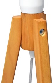 Lampada da tavolo ALBA 1xE27/15W/230V bianco/quercia