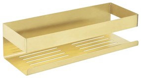 Mensola da bagno color oro adesiva in acciaio inox Genova Matt - Wenko