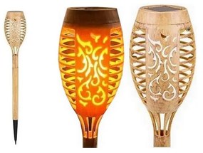 Lampada solare a LED MINISPARK BAMBOO LED/1,8W/5,5V IP44 beige