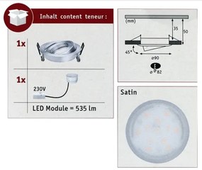 Paulmann 93983 - LED/6,8W IP23 Lampada da incasso per bagno COIN 230V