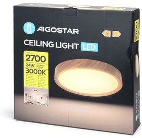 Aigostar - Plafoniera LED LED/24W/230V 3000K diametro 38,3 cm