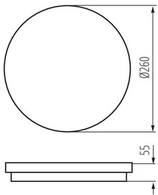 Kanlux 33341 – Plafoniera LED da esterno con sensore BENO LED/24W/230V 4000K Antracite IP54