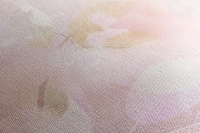 Stampa su tela – Foglie autunnali in tonalità rosa