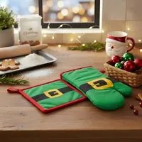 Set guanto e presina Elfo