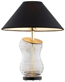Argon 8037 - Lampada da tavolo VENETO 1xE27/15W/230V nero/ottone