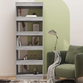 Libreria/Divisorio Grigio Sonoma 60x30x166 cm in Truciolato