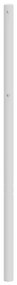 Testiera in metallo bianco 193 cm