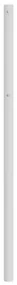 Testiera in metallo bianco 193 cm