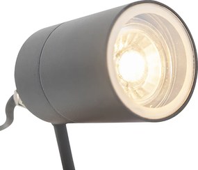 Faretto da esterno moderno antracite IP44 con WiFi GU10 - Solo