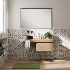 Mobile da bagno sotto lavabo Step rovere L 60.3 x H 30 x P 46 cm 1 cassetto, lavabo non incluso