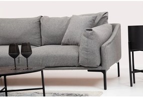 Divano angolare grigio, angolo sinistro Leo - Artie