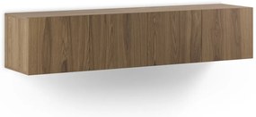 Mobile TV di colore naturale con effetto rovere 180x38x35 cm Daroca – Marckeric