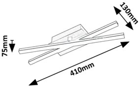 Rabalux 71396 - Plafoniera LED DEMIR LED/16W/230V 4000K
