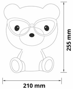 Lampada a LED dimmerabile per bambini BIBI LED/2,5W/3,7V 1200 mAh