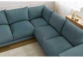 Divano angolare blu Ernest – Bobochic Paris