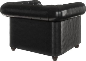 Poltrona in similpelle nera York - Ropez