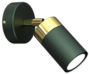 Faretto da parete JOKER 1xGU10/25W/230V verde/oro