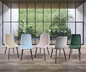 AULENA - sedia di design moderno in velluto