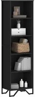 Libreria Nera 50x31x169 cm in Legno Multistrato 848614