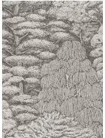 Tapete Woodland Toile von Sanderson - Ivory/ Charcoal