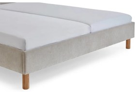 Letto matrimoniale imbottito beige rete non inclusa 180x200 cm Joker – Meise Möbel