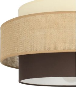 Brilagi - Plafoniera RESNA 1xE27/60W/230V Ø 40 cm beige/nero