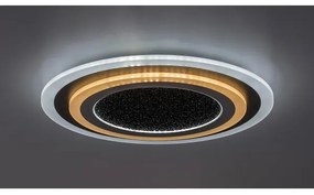 Rabalux 71316 - Plafoniera LED dimmerabile TANELI 56W/230V 3000/4000/6000K nera + telecomando