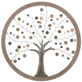 Pannello Decorativo Albero della Vita - Specchio Ø 80x2 cm