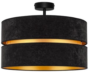 Duolla - Lampadario a plafone DUO 1xE27/15W/230V diametro 40 cm nero/oro