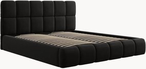 Letto imbottito effetto velluto con contenitore Tropea