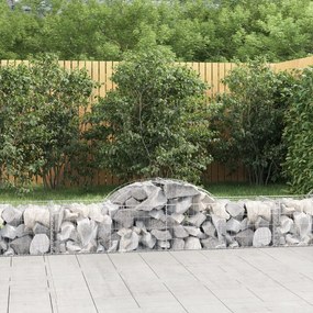 Cesti Gabbioni Ad Arco 11 Pz 200x50x40/60 Cm Ferro Zincato /