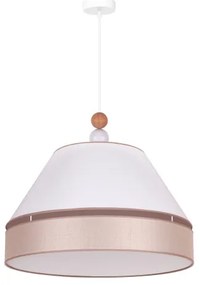 Duolla - Lampadario a sospensione con filo AVIGNON 1xE27/15W/230V diametro 60 cm bianco/beige