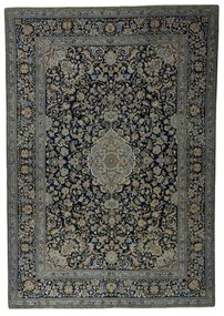 Kashan Tappeto persiano 280x410 Blu (Iran) Annodato A Mano