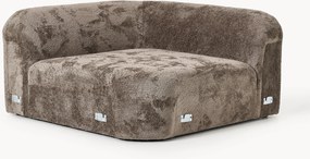 Modulo angolare curvo in teddy-bouclé Wolke