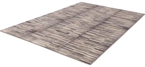 Tappeto in lana grigio 133x180 cm Grids - Agnella