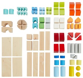 Mattoncini di base colorati, Set medio - 85 pezzi