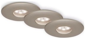Briloner 7240-032 -SET 3xLED Lampada da incasso per bagno ATTACH LED/1,8W/230V IP44 cromo opaco