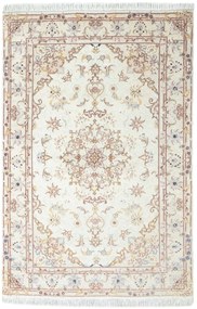 Tabriz Tappeto 100x150 Beige (Iran) Annodato A Mano
