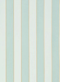 Osborne & Little Tapete Regency Stripe - Aqua/ Gold