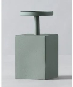 Portacandele in Metallo (16 cm) Nozel Verde cenere chiaro - The Masie