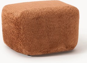 Poggiapiedi da divano in teddy-bouclé Wolke