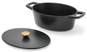 Pentola in ghisa con coperchio incluso adatta all'induzione 3,8 l – Holm