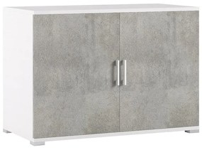 Mobile Multiuso L 90 x H 66 x P 45 cm grigio cemento