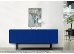 Cassettiera blu , 175 x 75 cm Camden Herringbone - Woodman