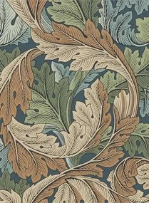 Tapete Acanthus von Morris & Co. - Slate Blue/ Thyme