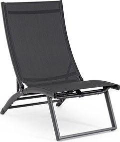 Sdraio da giardino color antracite in metallo regolabile/pieghevole Taylor – Bizzotto