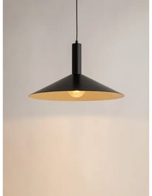 Lampadario a sospensione con filo CAPRI 1xE27/15W/230V diametro 50 cm nero/oro
