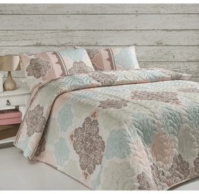 Set con copriletto e federa color crema con rivestimento trapuntato 200x220 cm Andalucia – Mijolnir