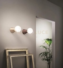 Plafoniera fog 1 luce attacco e27 oro in alluminio senza lampadina